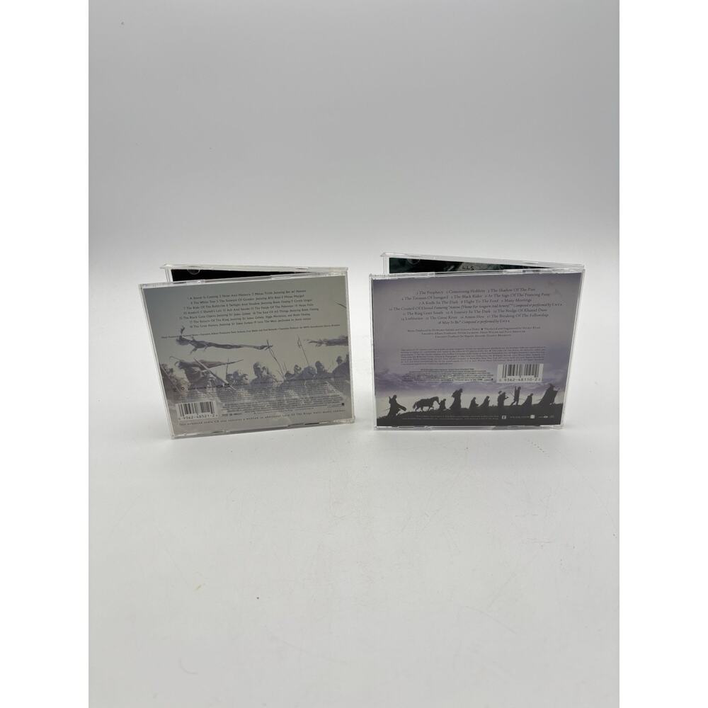 Lot (2) Lord of the Rings: The Two Towers & Fellowship Of The Ring Soundtrack CD - Picture 4 of 14